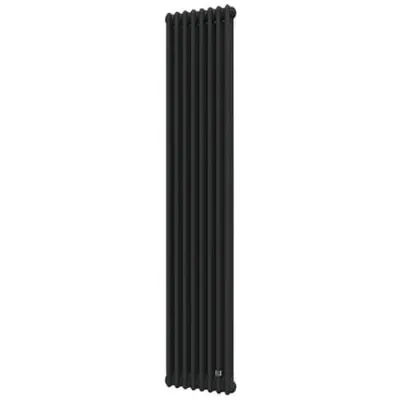 Трубчастый радиатор DeLonghi Multicolumn 2000 3 колонны 8 секций RAL90005MATT (0Q10320000800D0RAL9005M)
