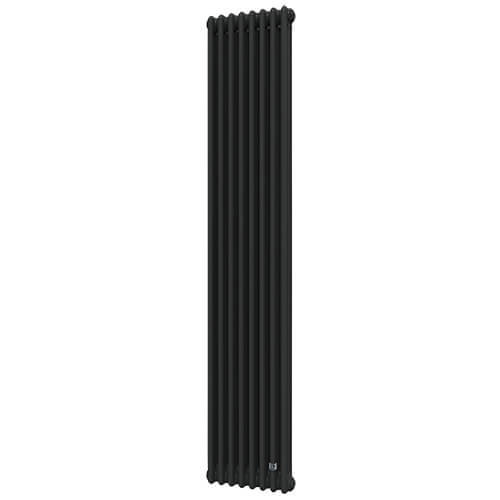 Трубчастый радиатор DeLonghi Multicolumn 2000 3 колонны 8 секций RAL90005MATT (0Q10320000800D0RAL9005M)- Фото 1
