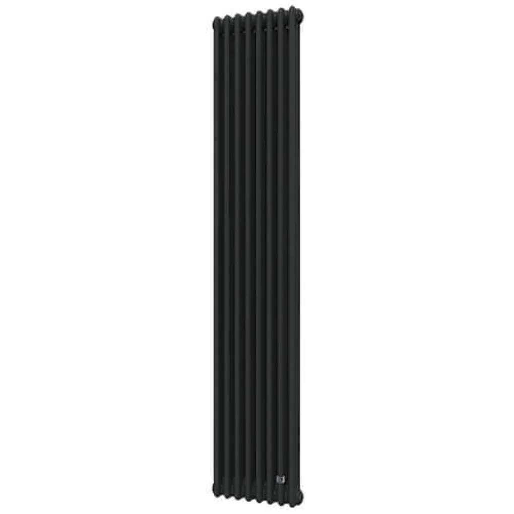 Трубчастый радиатор DeLonghi Multicolumn 2000 3 колонны 8 секций RAL90005MATT (0Q10320000800D0RAL9005M)- Фото 1
