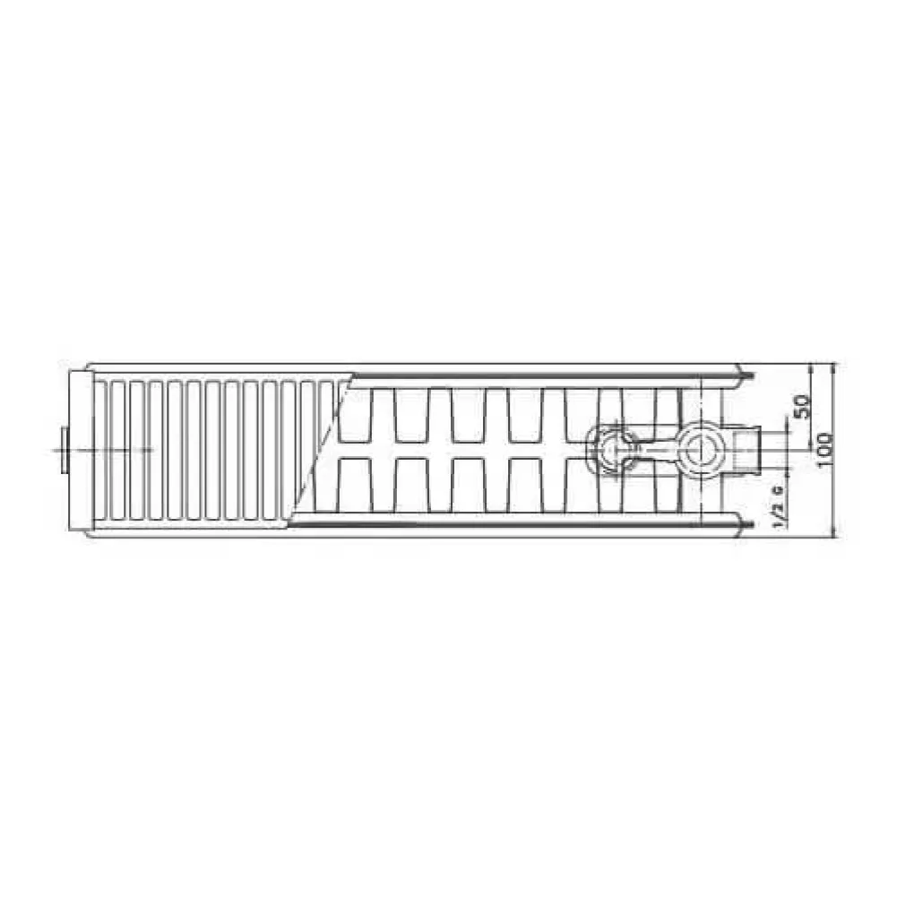 Стальной панельный радиатор Delonghi Plattella V6 L 22К 400x900- Фото 6
