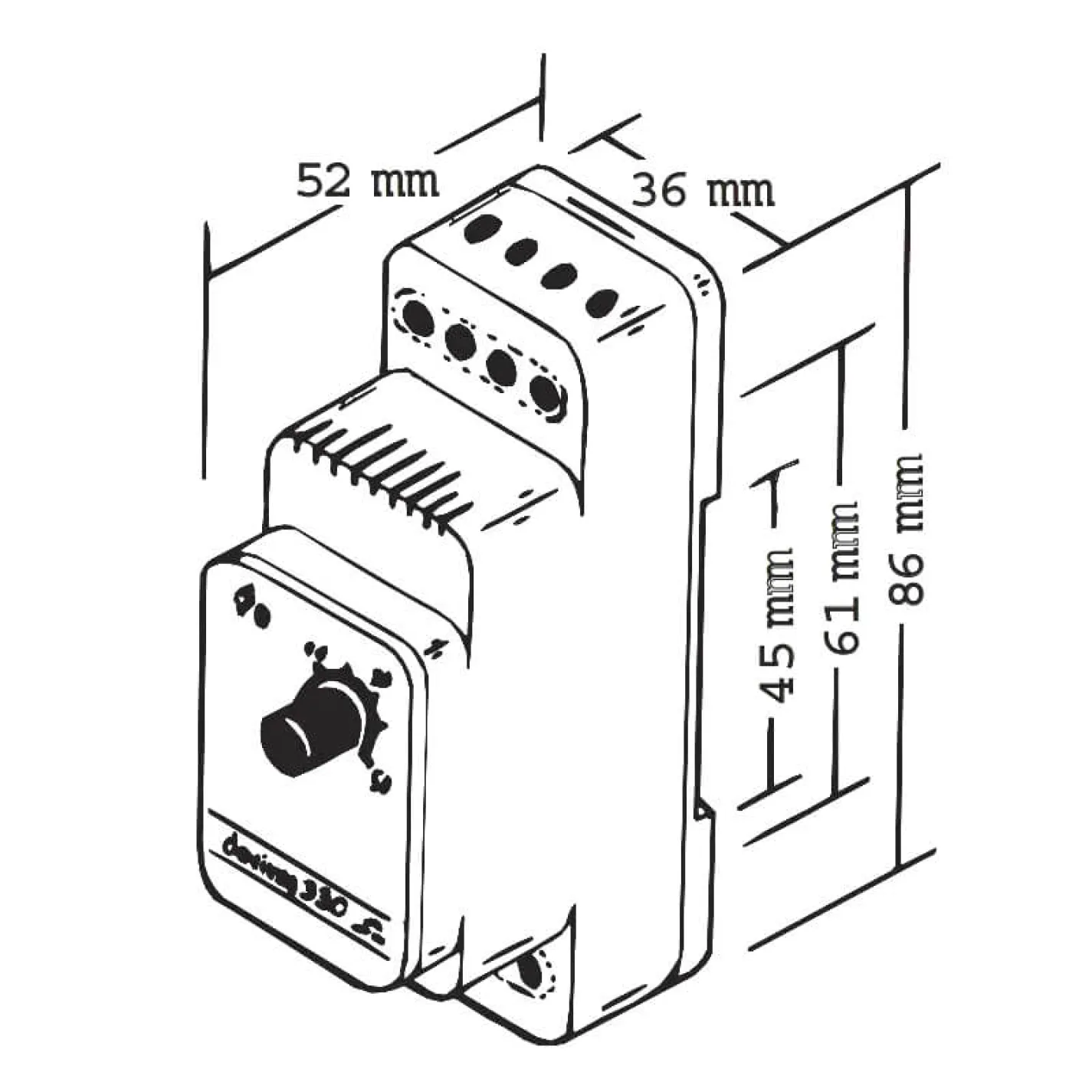 Терморегулятор для теплого пола Devi DEVIreg 310 (140F1073) - Фото 1
