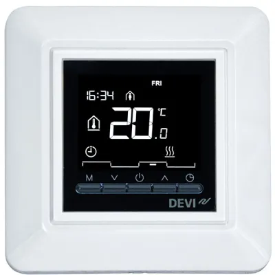 Терморегулятор для теплої підлоги Devi DeviReg Opti білий (140F1055)