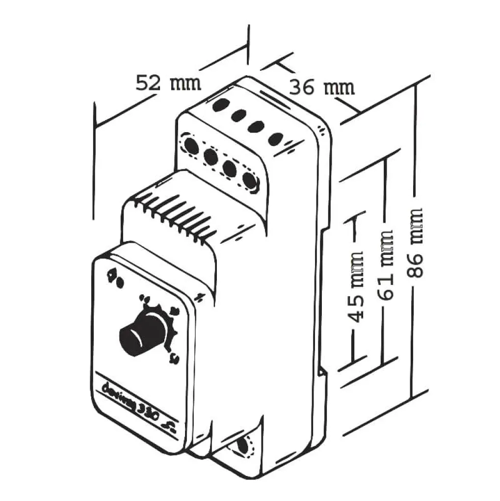 Терморегулятор для теплого пола Devi DEVIreg 310 (140F1073)- Фото 2