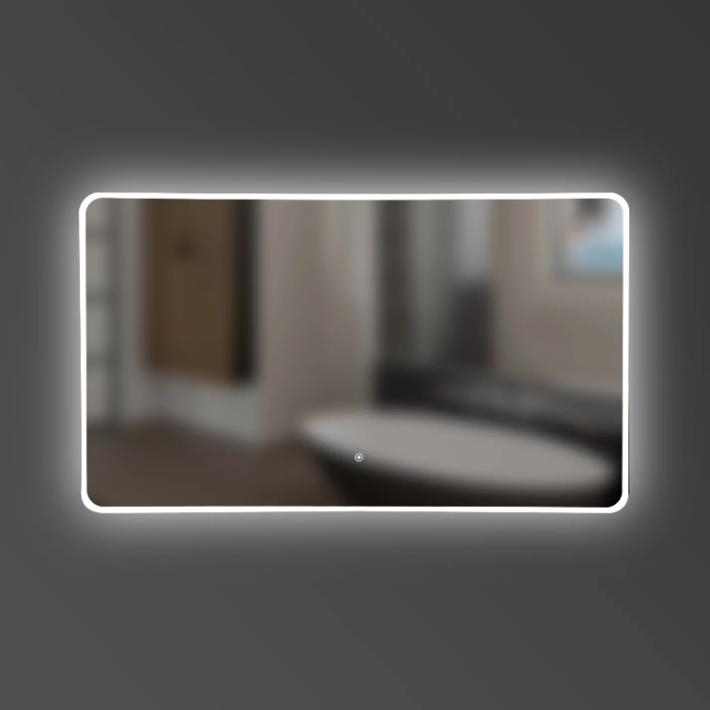 Зеркало Devit Acqua 1000x700, округлое, с LED-подсветкой (5257101) - Фото 1