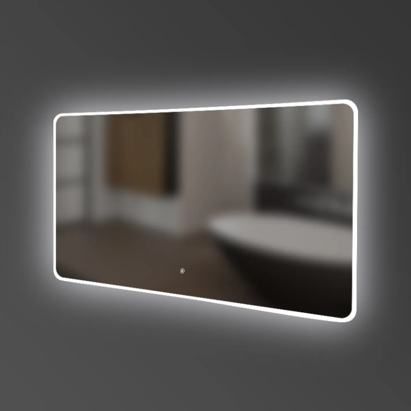 Дзеркало Devit Acqua 1000x700, округле, з LED-підсвічуванням (5257101) - Фото 2