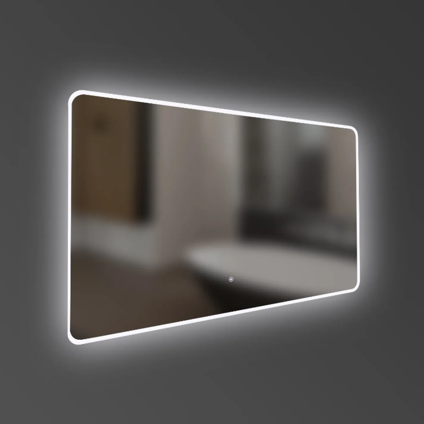 Дзеркало Devit Acqua 1200x700, округле, з LED-підсвічуванням (5251200) - Фото 2