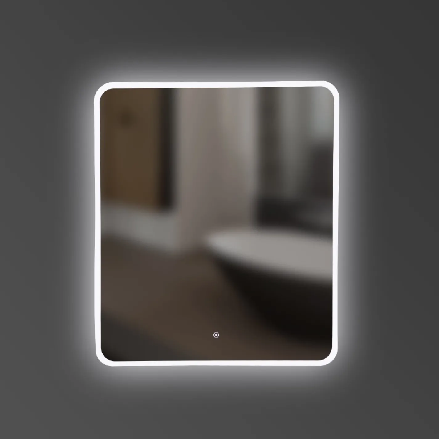 Зеркало Devit Acqua 600x700, округлое, с LED-подсветкой (5257361) - Фото 1