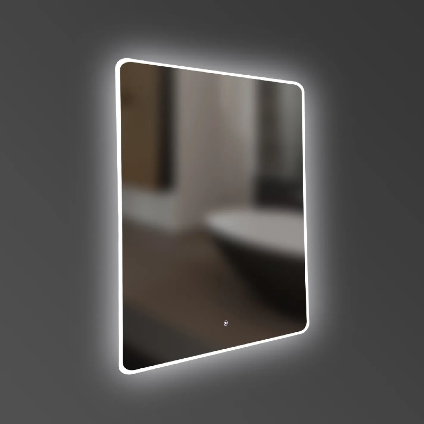 Дзеркало Devit Acqua 600x700, округле, з LED-підсвічуванням (5257361) - Фото 2