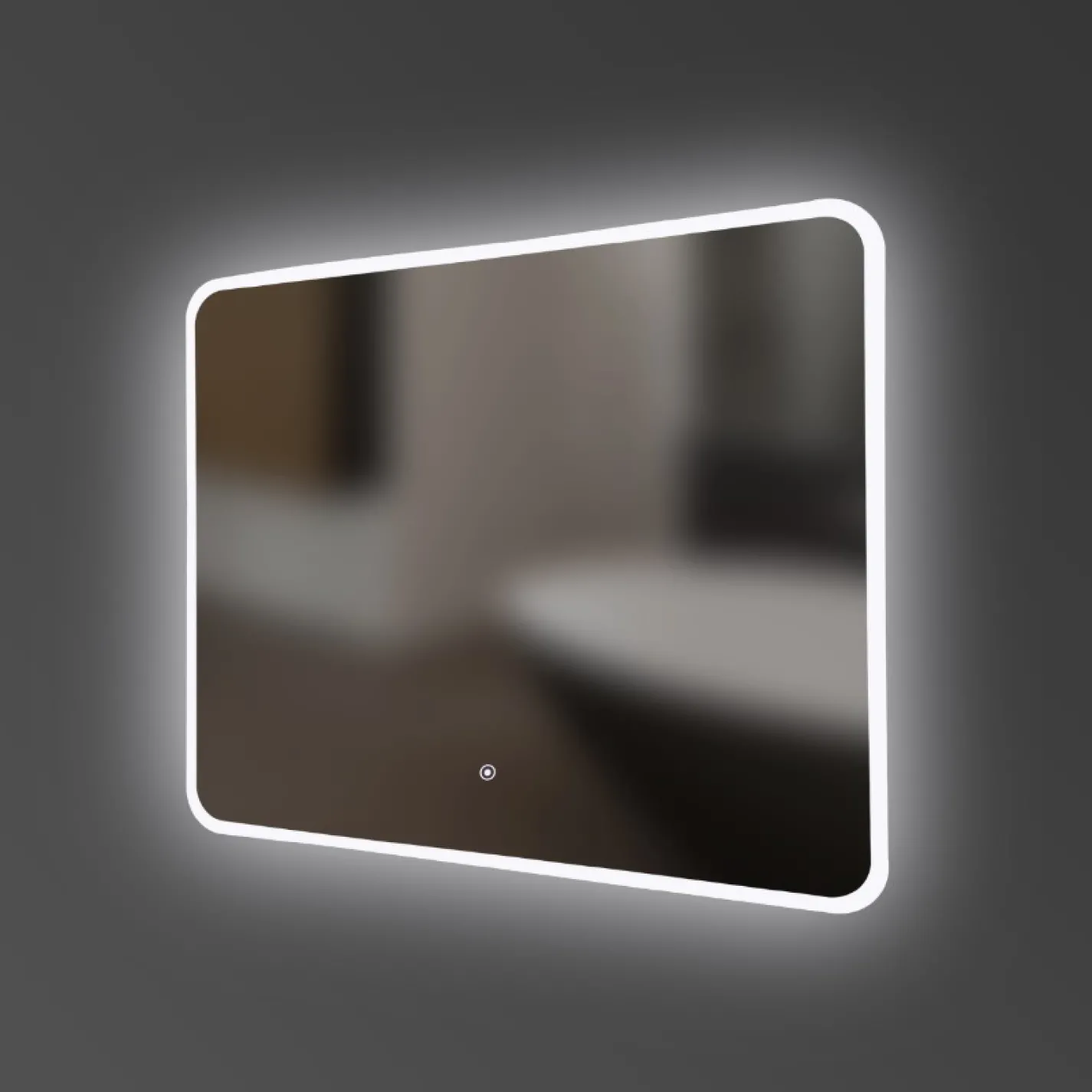 Зеркало Devit Acqua 800x600, округлое, с LED-подсветкой (5257281) - Фото 2