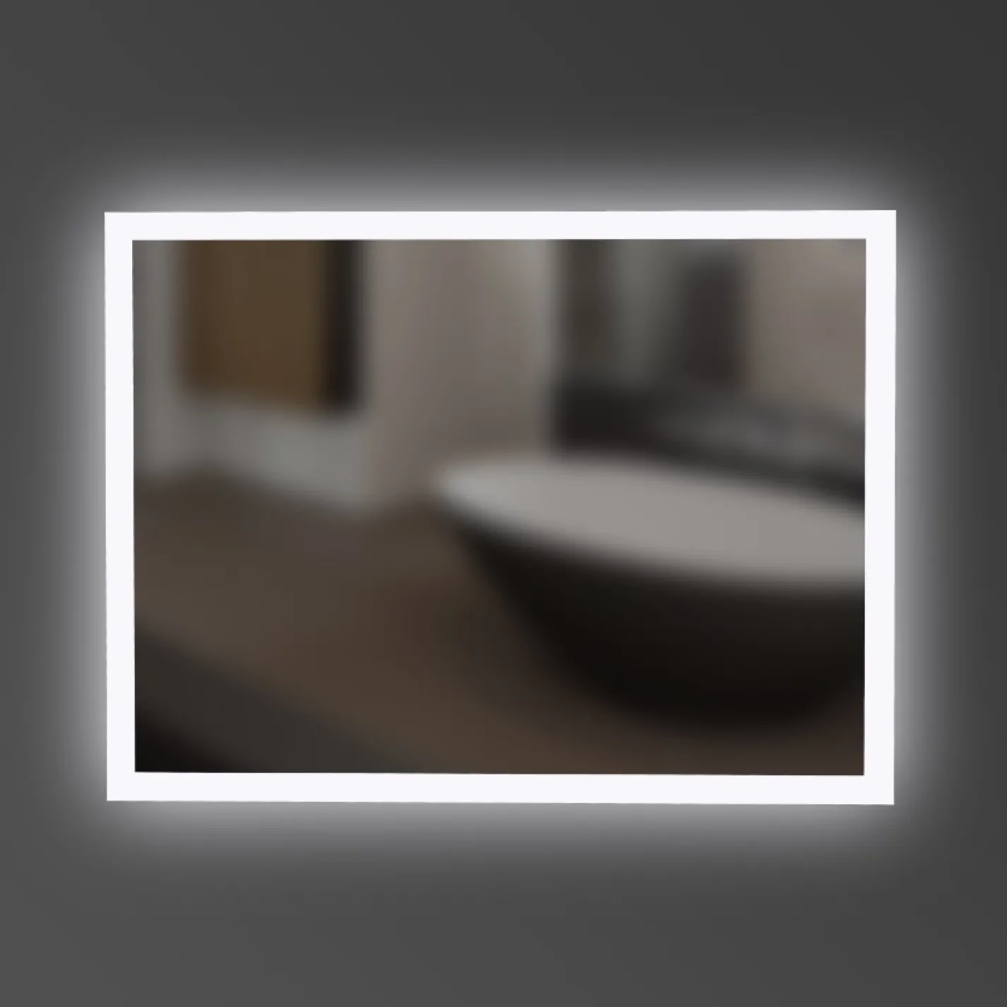 Дзеркало Devit Art 800x600, прямокутне, з LED-підсвічуванням (6032180) - Фото 1