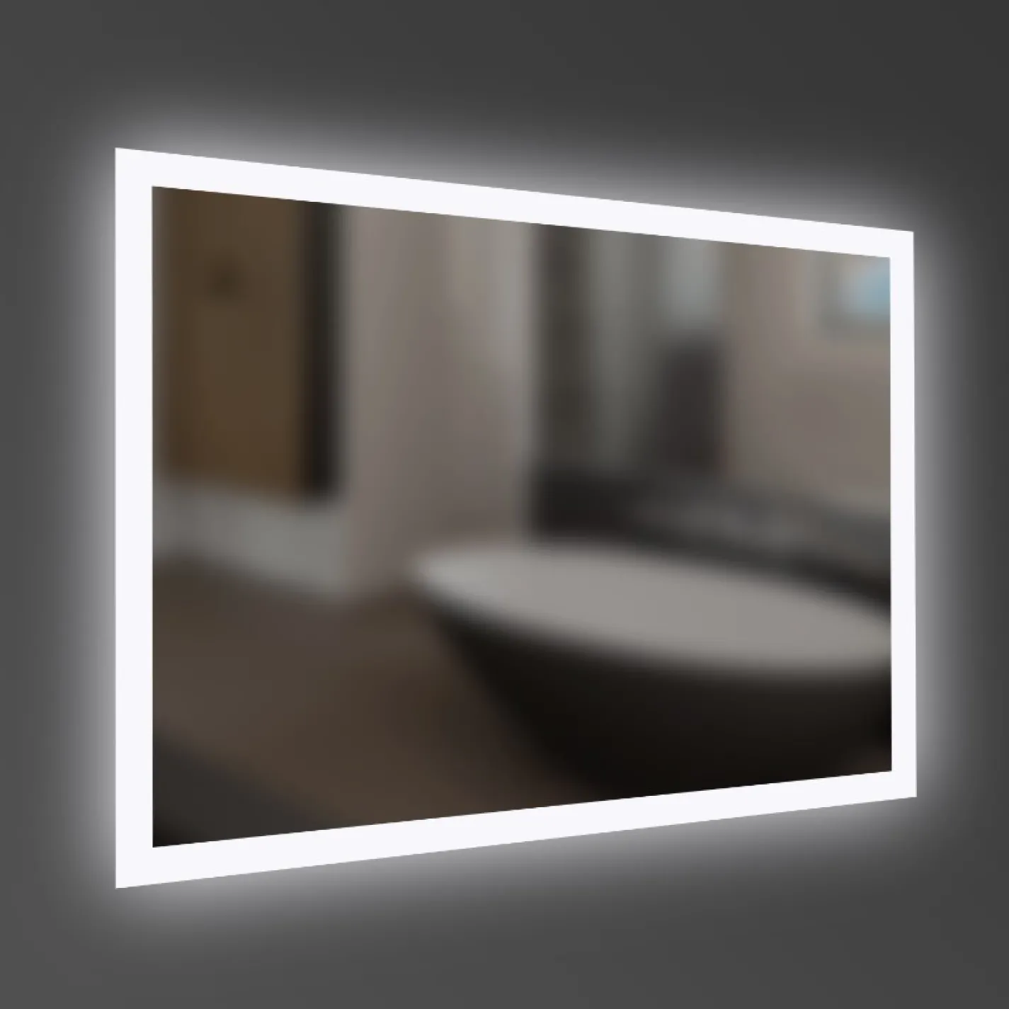 Дзеркало Devit Art 800x600, прямокутне, з LED-підсвічуванням (6032180) - Фото 2