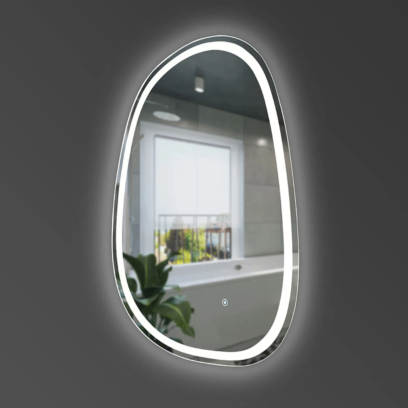 Зеркало Devit Style 530х830, асимметричное, с LED-подсветкой (5415080) - Фото 2