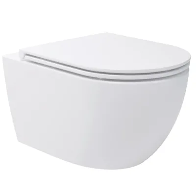 Унитаз подвесной Devit Do It 4010510 безободковый с крышкой soft-close Vortex Flush белый