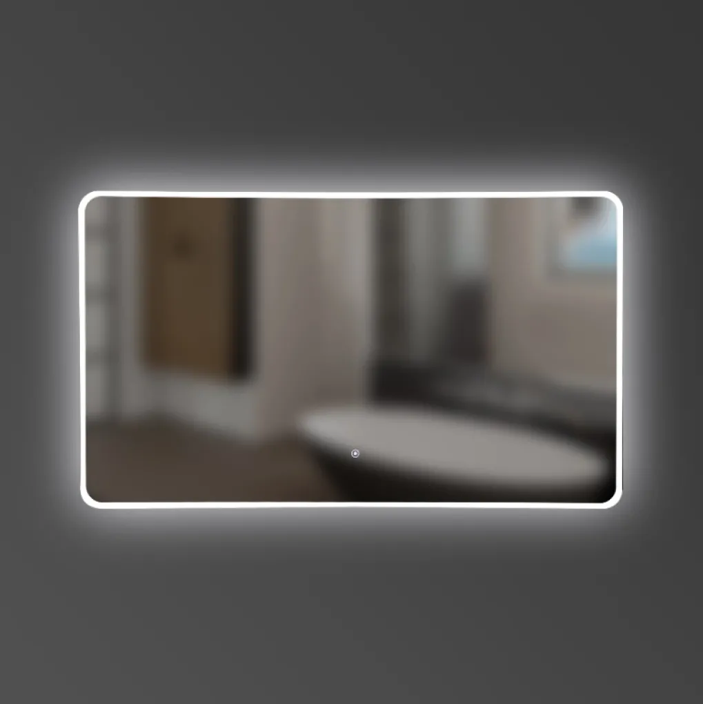 Дзеркало Devit Acqua 1000x700, округле, з LED-підсвічуванням (5257101)- Фото 2