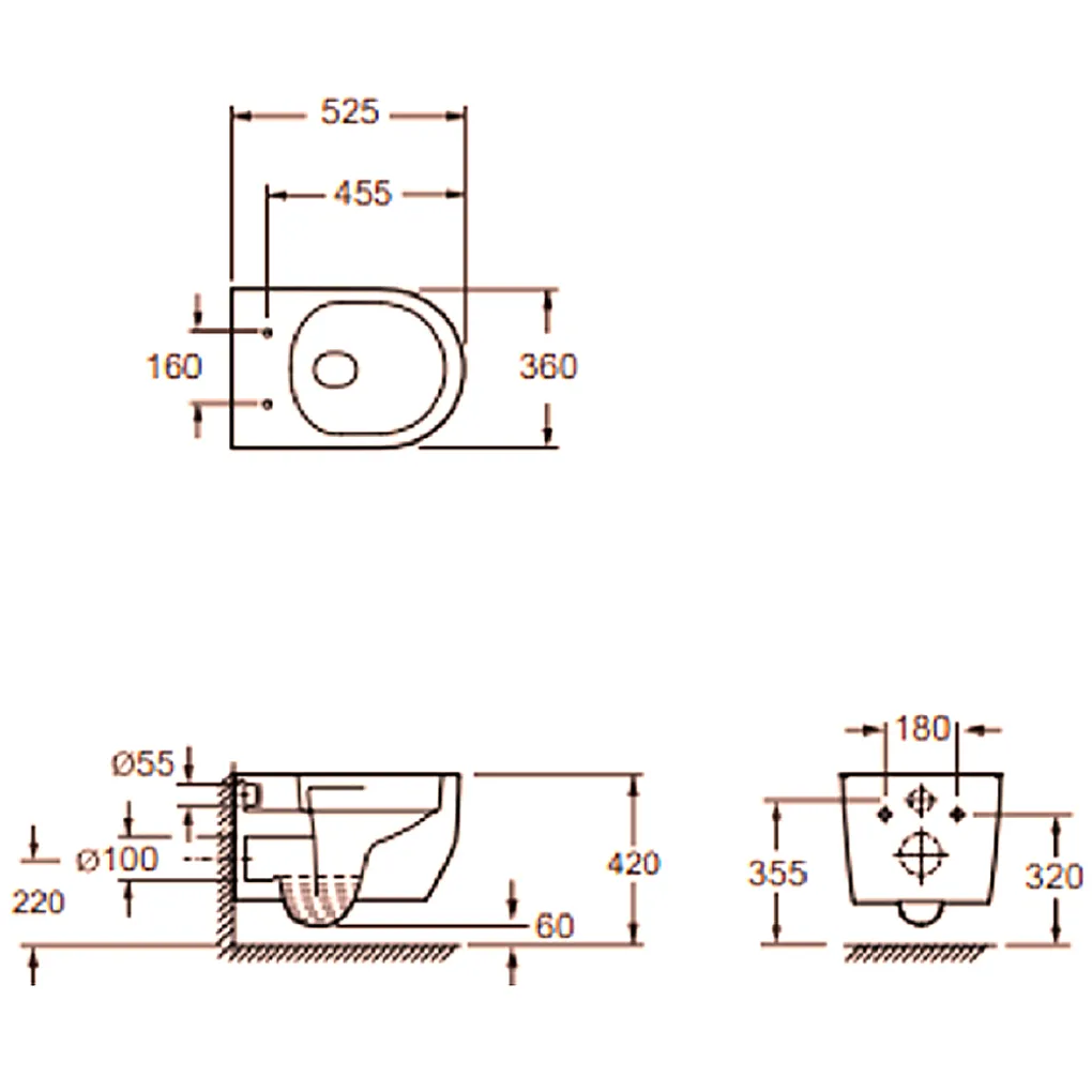 Унитаз подвесной Devit Do It 4010510 безободковый с крышкой soft-close Vortex Flush белый- Фото 2