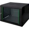 Комутаційна шафа Digitus Wall Mounting Unique 600x600 мм 19" 7U чорна- Фото 1