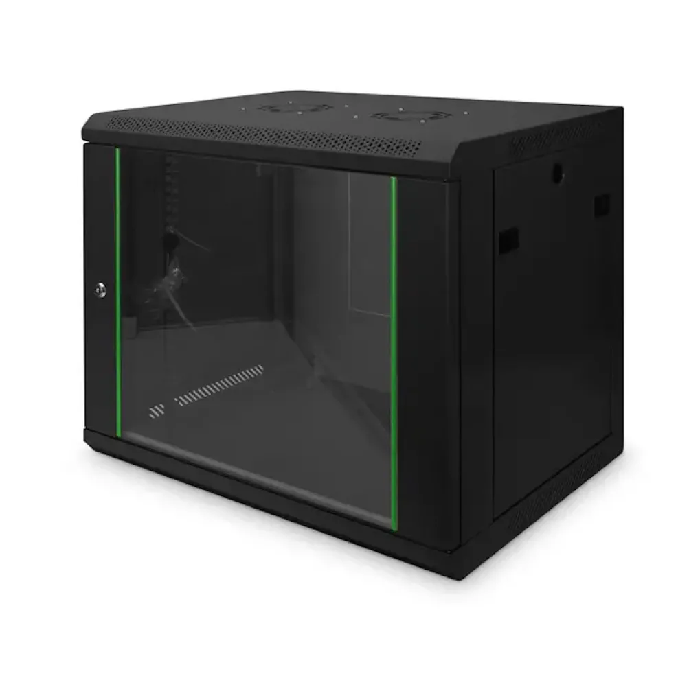 Комутаційна шафа Digitus Wall Mounting Dynamic Basic 600x450 мм 19" 9U чорна- Фото 1