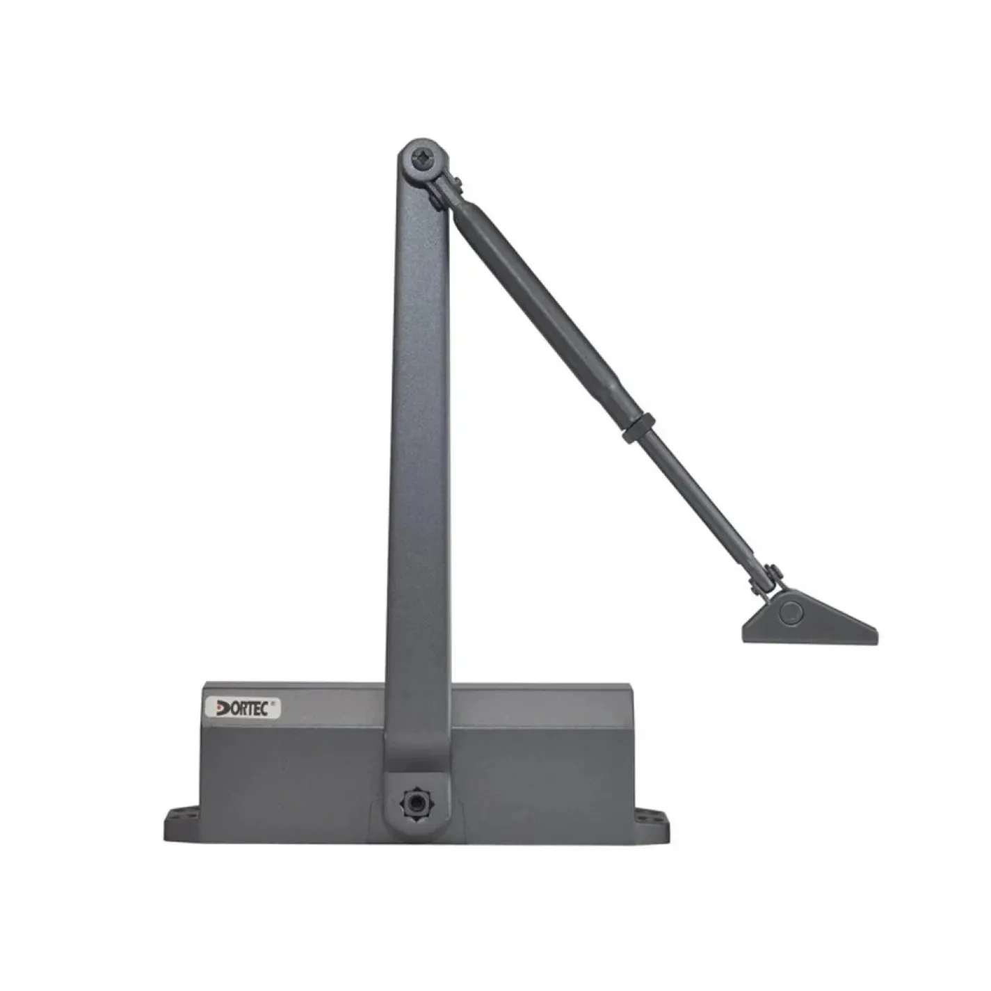Дверной доводчик Dortec DT-64H Graphite с фиксацией двери в открытом положении графитовый (63-00055) - Фото 2