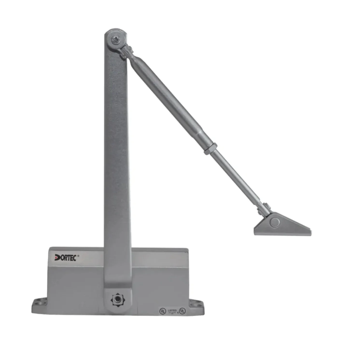 Дверной доводчик Dortec DT-64H Silver с фиксацией двери в открытом положении серебристый (63-00023) - Фото 2