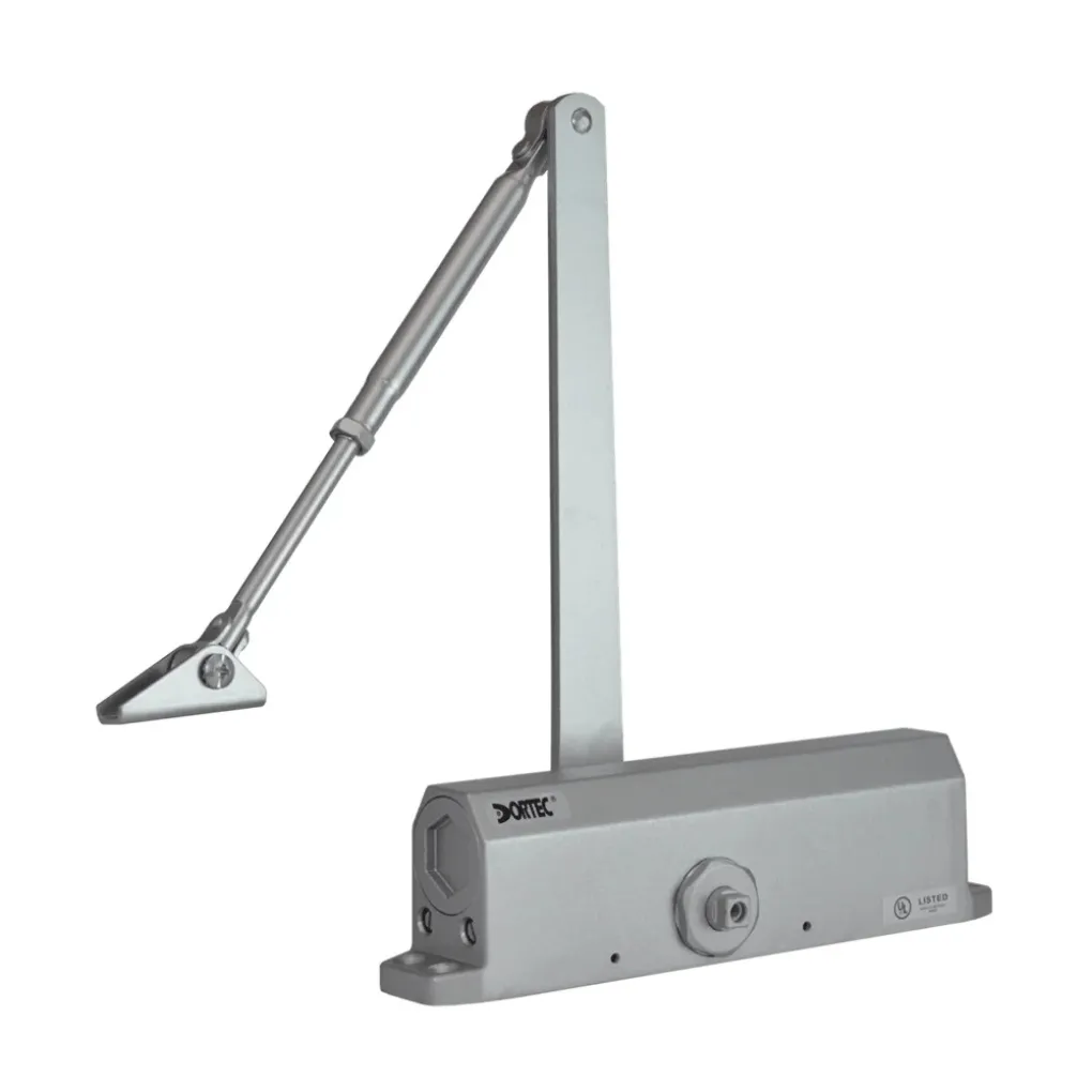 Дверний доводчик Dortec DT-536H Silver з фіксацією дверей у відчиненому положенні срібний (63-00008)- Фото 2