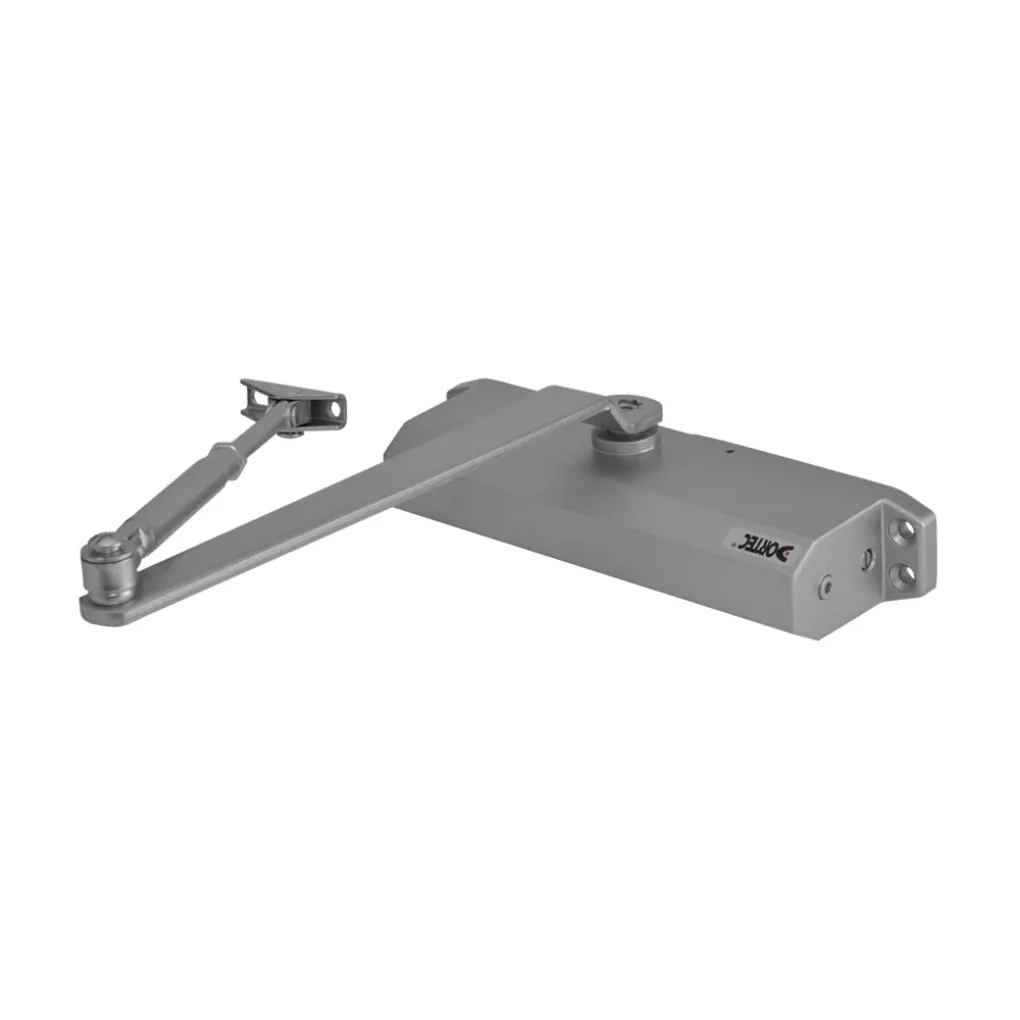 Дверний доводчик Dortec DT-536H Silver з фіксацією дверей у відчиненому положенні срібний (63-00008)- Фото 1