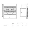 Вентилятор настінний Dospel Rico 100 S- Фото 4