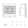Вентилятор настінний Dospel Rico 120 S- Фото 2