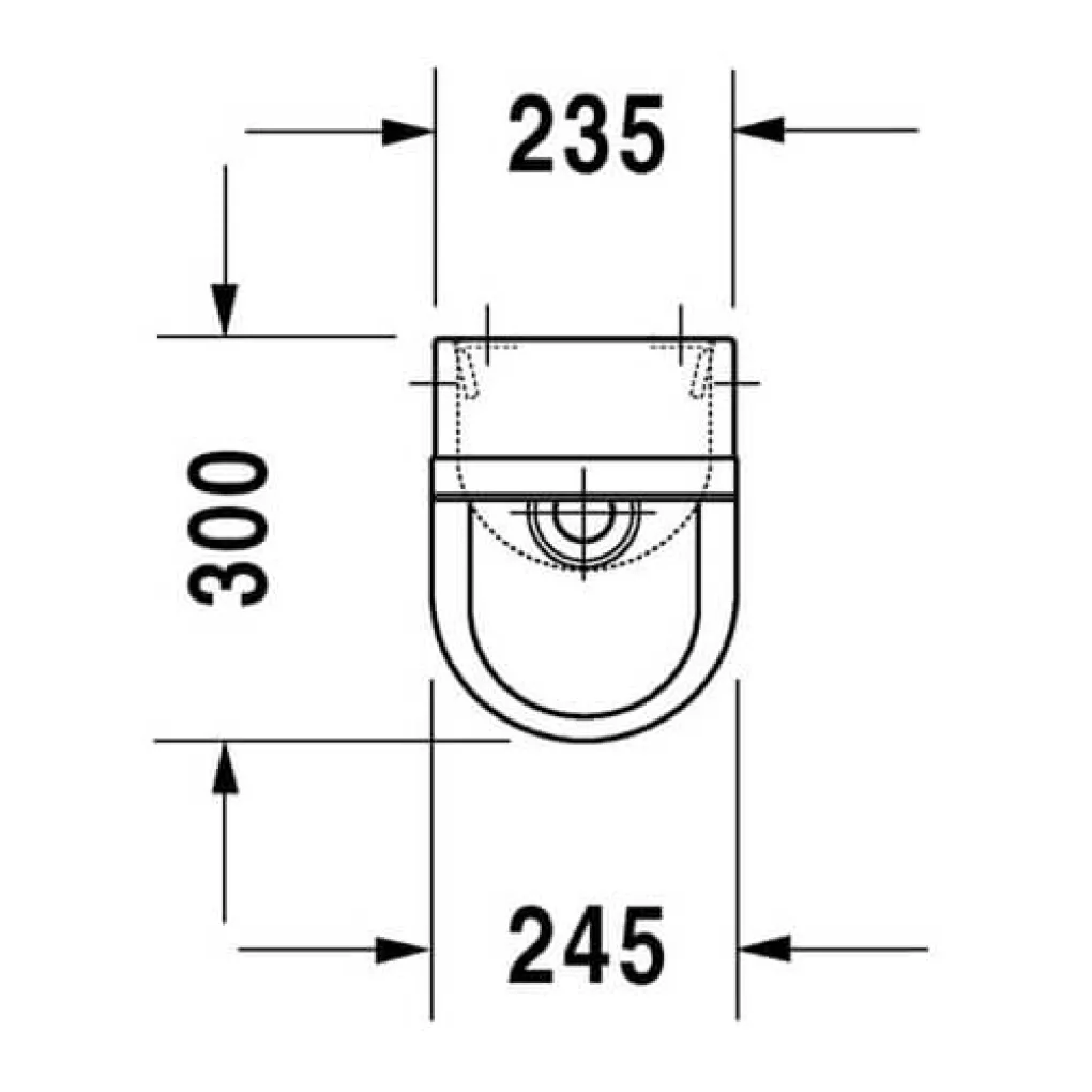 Пісуар Duravit Starck Rimless (0827250007)- Фото 4