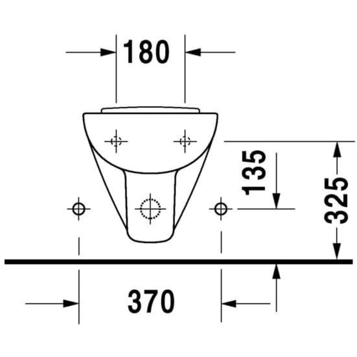 Биде подвесное Duravit D-Code Compact (22371500002) - Фото 3