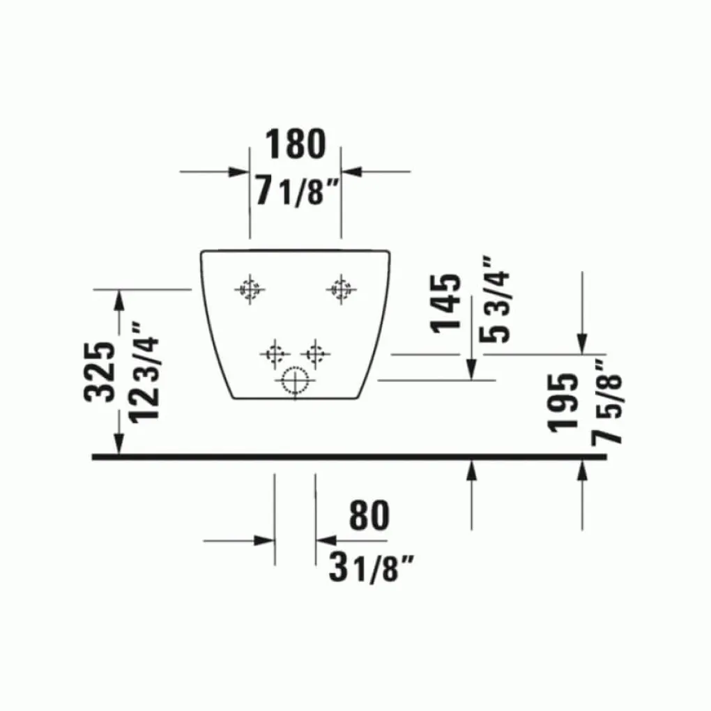 Біде підвісне Duravit Happy D.2 (2258151300)- Фото 5