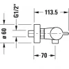 Термостат для душа Duravit B.2 (B24220000010)- Фото 2