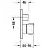 Термостат для ванны Duravit C1 с запорным вентилем (C14200014010)- Фото 3