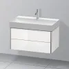 Тумба подвесная Duravit XSquare 784x460 мм с умывальником, белый глянец (XS416208585)- Фото 2