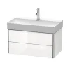 Тумба підвісна Duravit XSquare 784x460 мм з умивальником, білий глянець (XS416208585)- Фото 1