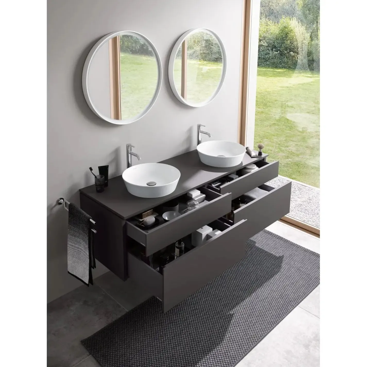 Раковина накладна Duravit Cape Cod 430х430 білий - Фото 2