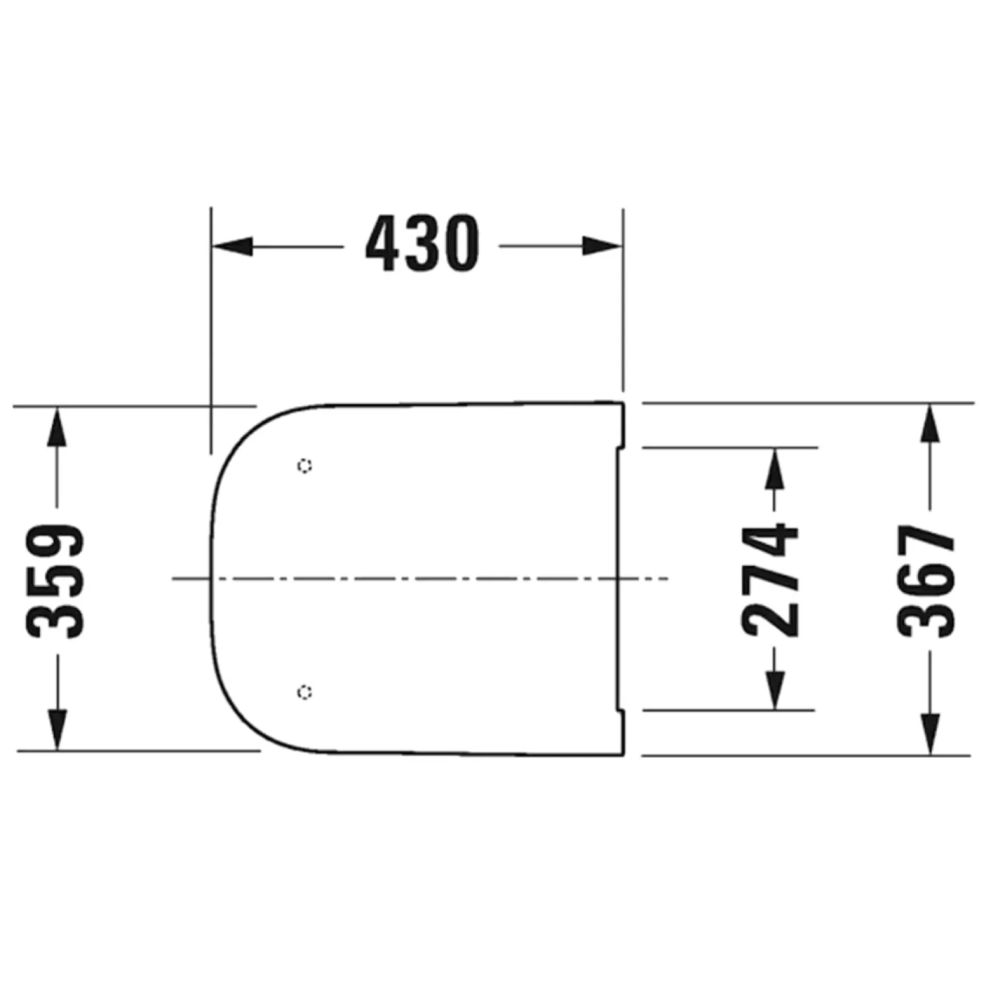 Сидения для унитаза Duravit Happy D.2 с микролифтом черный (0064591300) - Фото 2