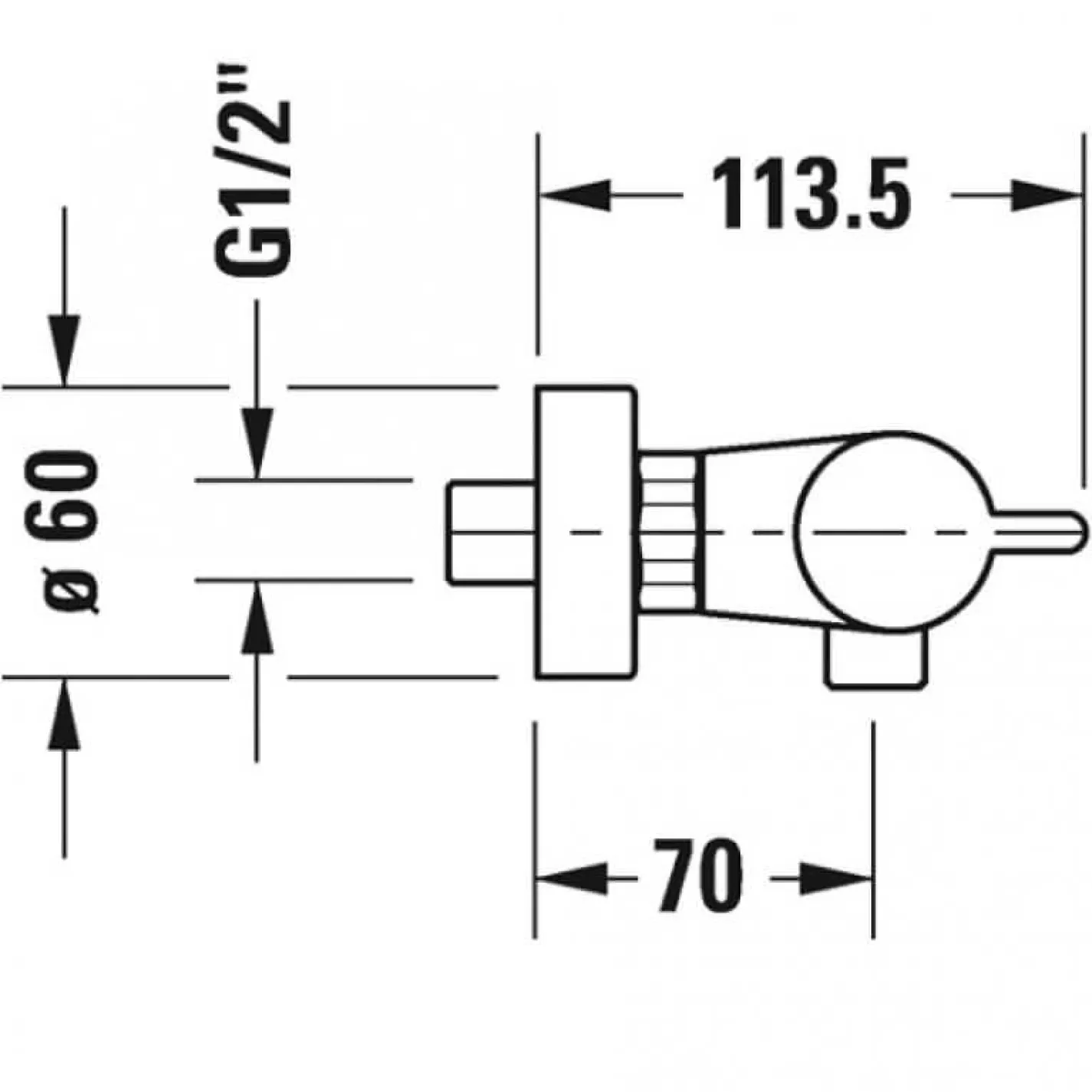 Термостат для душа Duravit B.2 (B24220000010) - Фото 1