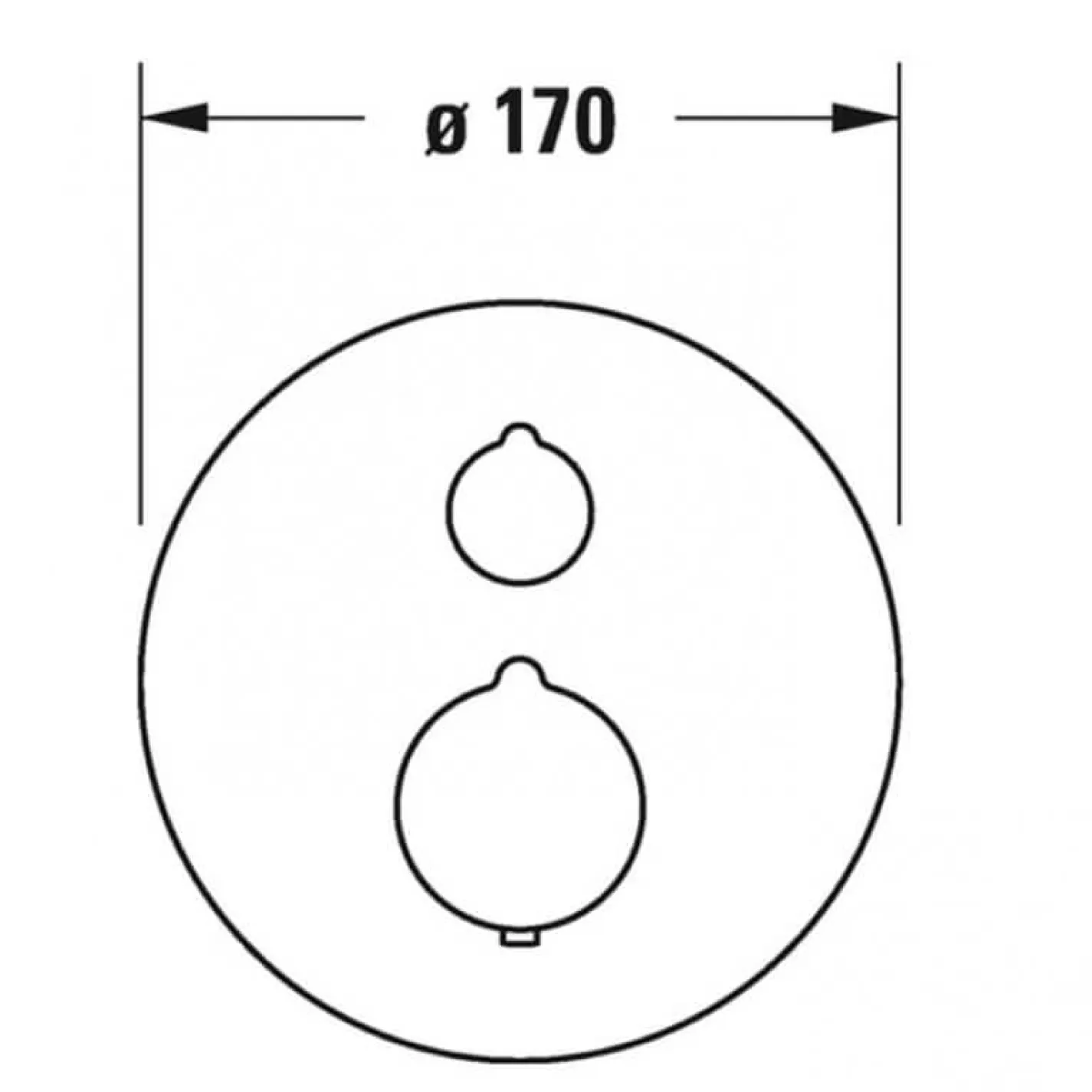 Термостат для ванны Duravit C1 с запорным вентилем (C14200016010) - Фото 1