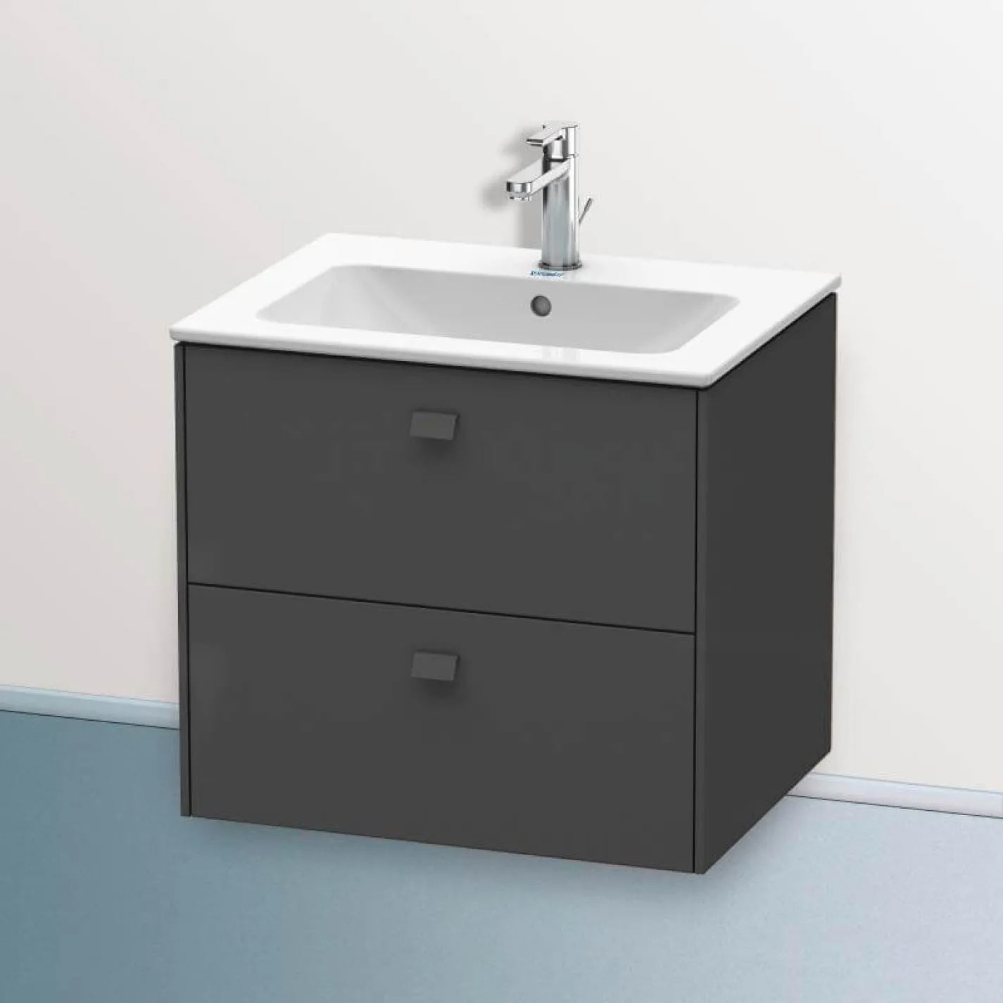 Тумба підвісна Duravit Brioso 620x479x553 мм, графіт матовий (BR410104949) - Фото 1