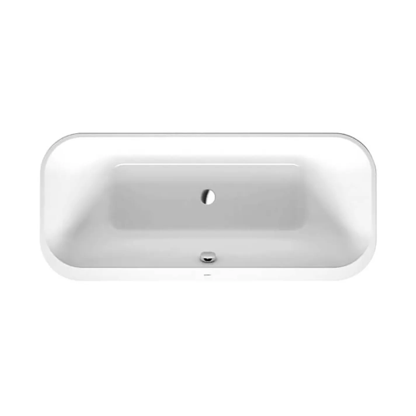 Ванна акриловая Duravit HAPPY D.2, свободностоящая 180x80 см на раме с панелью графитовой (700453800000000) - Фото 1