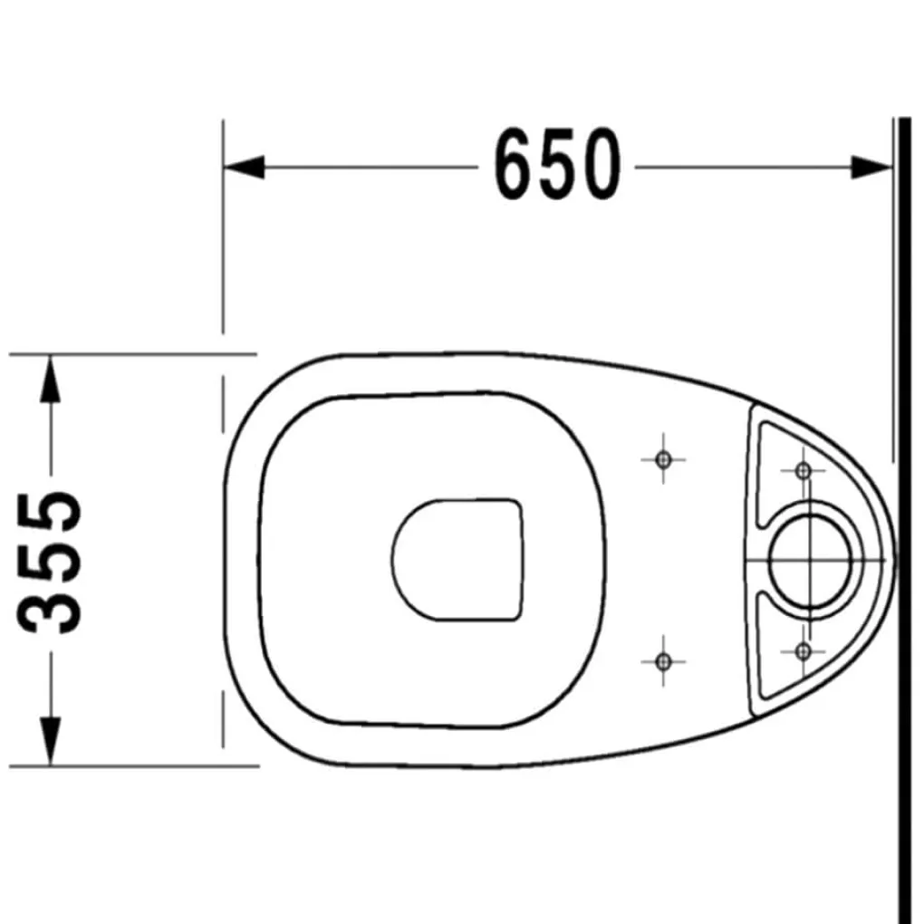 Підлоговий унітаз Duravit D-Code без бачка та сидіння (21110900002)- Фото 2