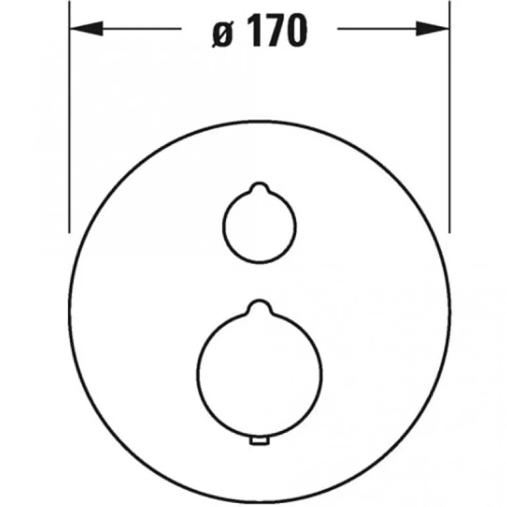 Термостат для ванни Duravit C1 із запірним вентилем (C14200014010)- Фото 2