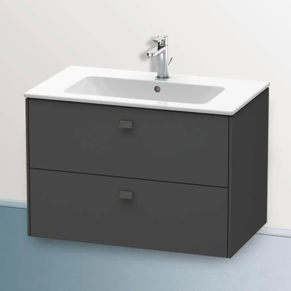 Тумба підвісна Duravit Brioso 820x479x553 мм, графіт матовий (BR410204949)- Фото 4