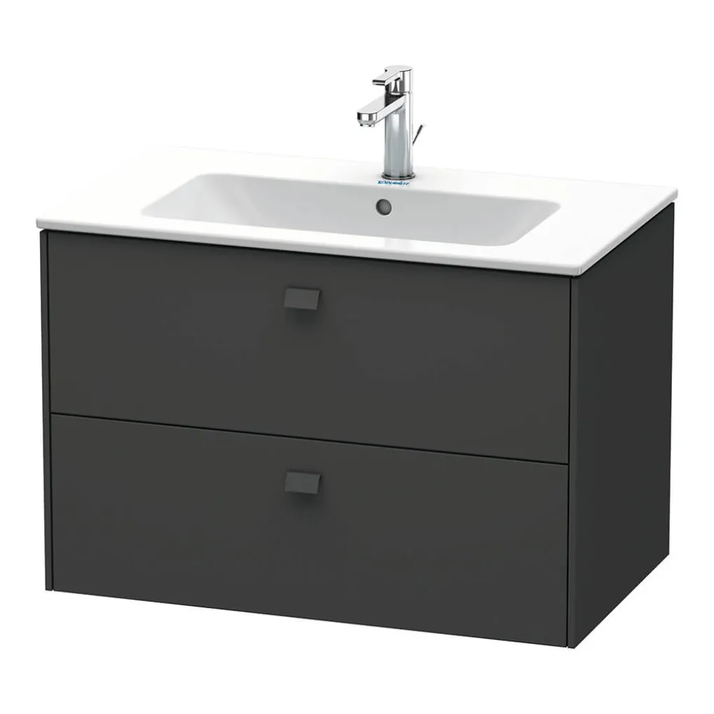 Тумба подвесная Duravit Brioso 820x479x553 мм, графит матовый (BR410204949)- Фото 1