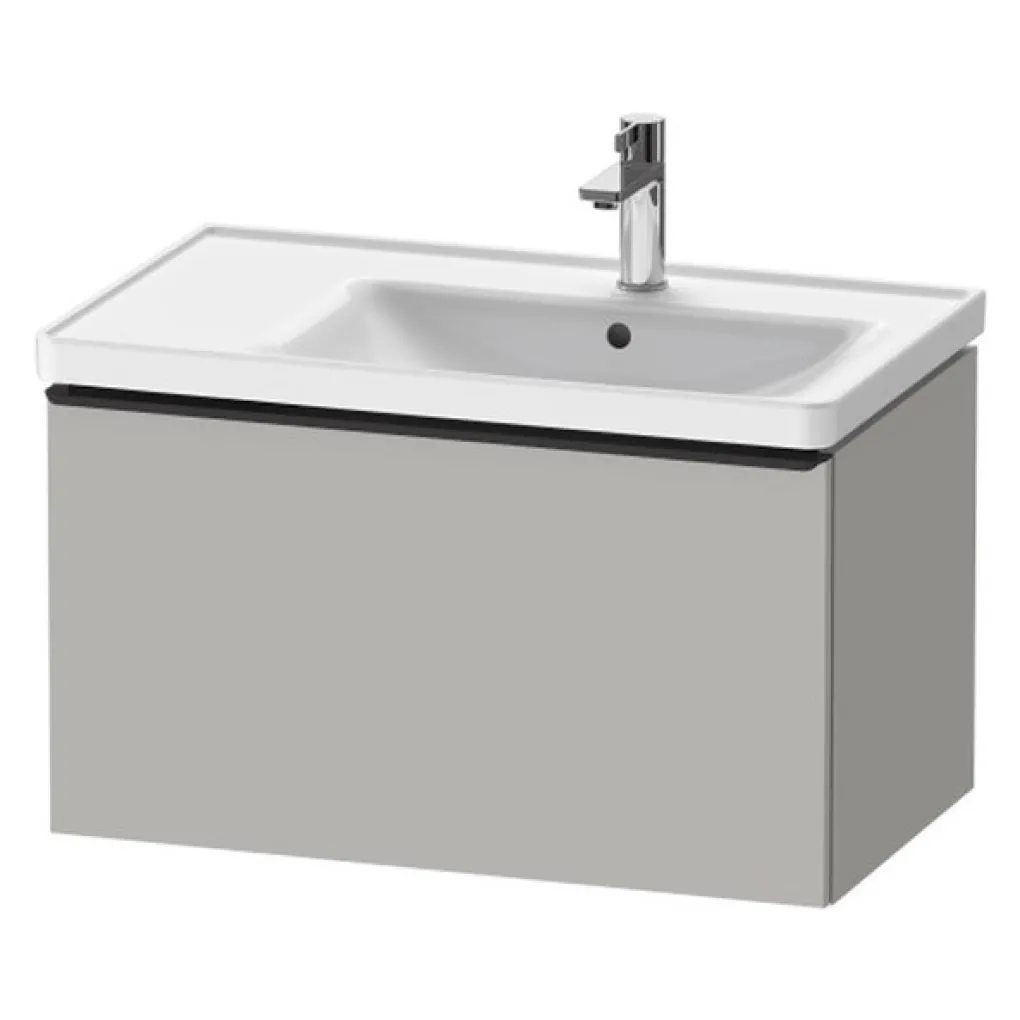 Тумба подвесная под умывальник Duravit D-Neo 78x45 см серый матовый (DE42550BD070000)- Фото 2