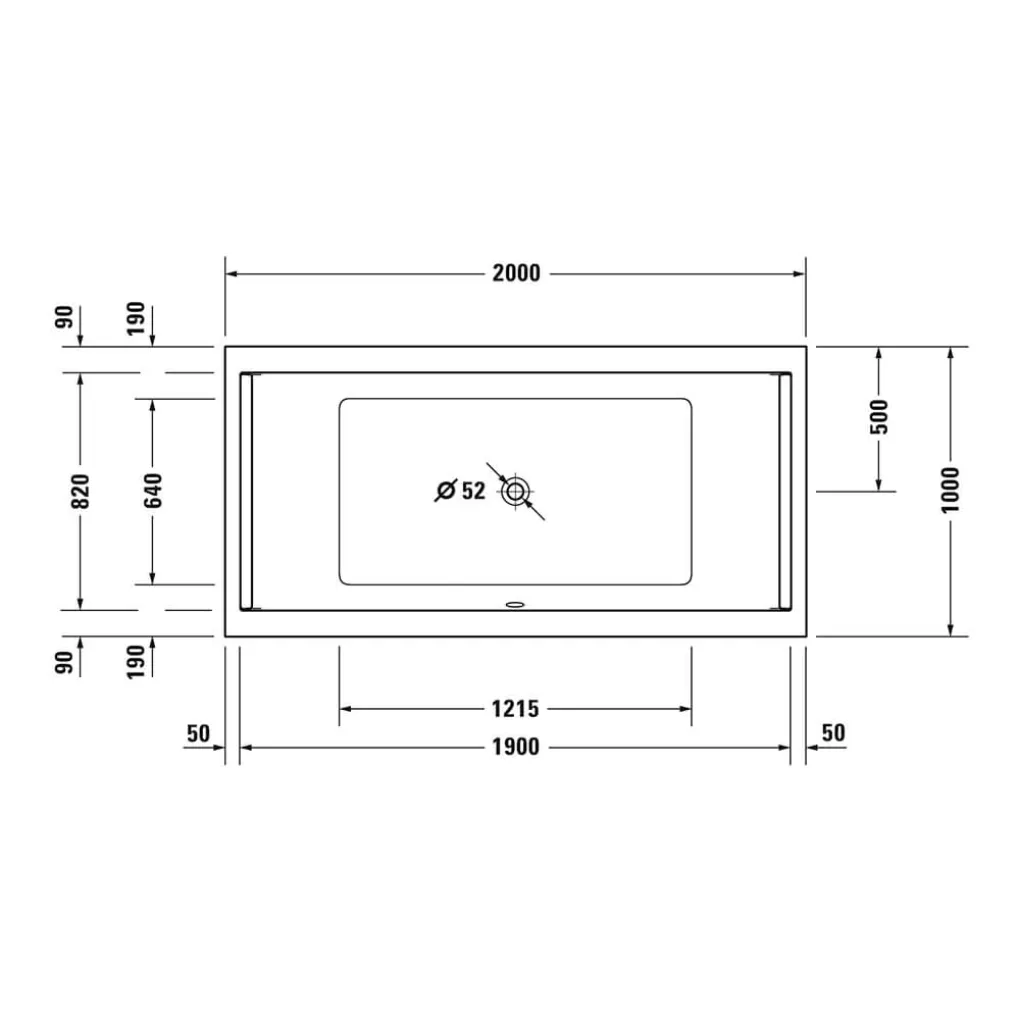 Ванна акриловая Duravit STARCK 200x100 см (700341000000000)- Фото 3