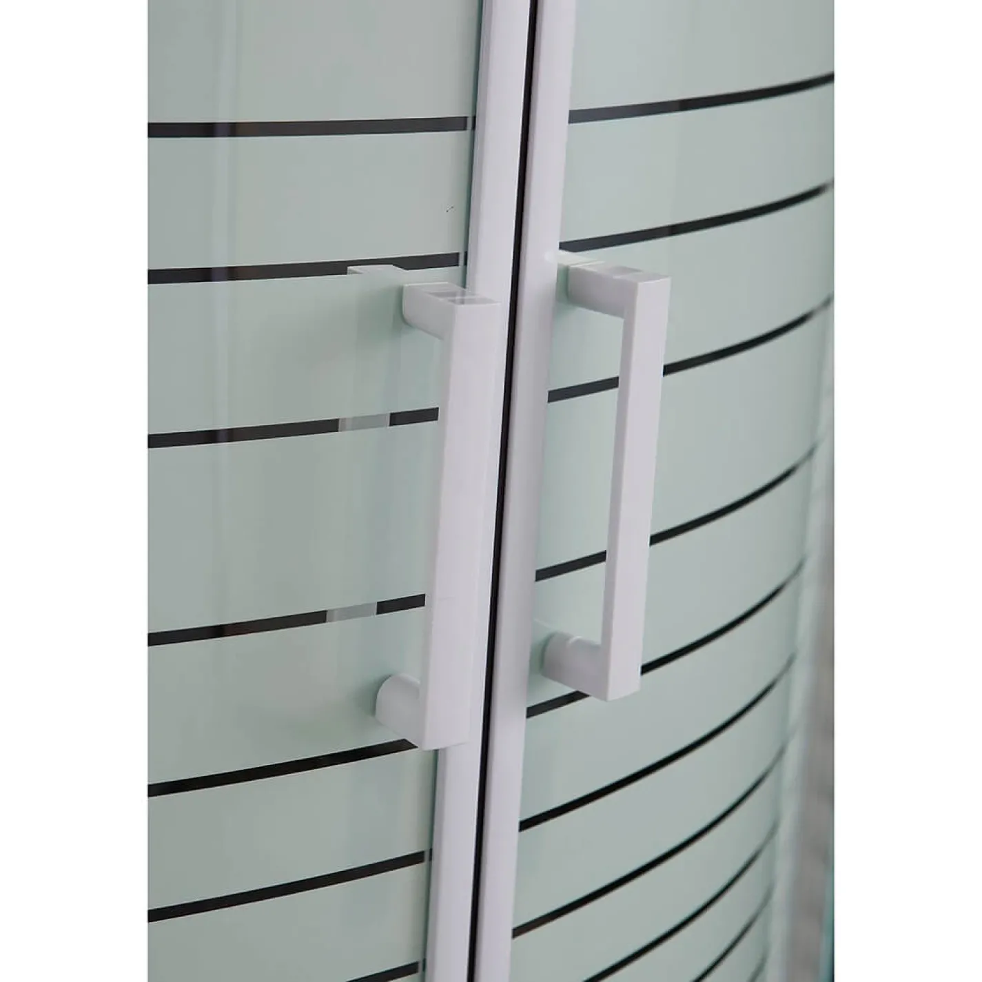 Душова кабіна Eger TISZA (AMUR) 90x90x185 (скло + Тип дверей), профіль білий, скло Frizеk (599-021-A/1) - Фото 2