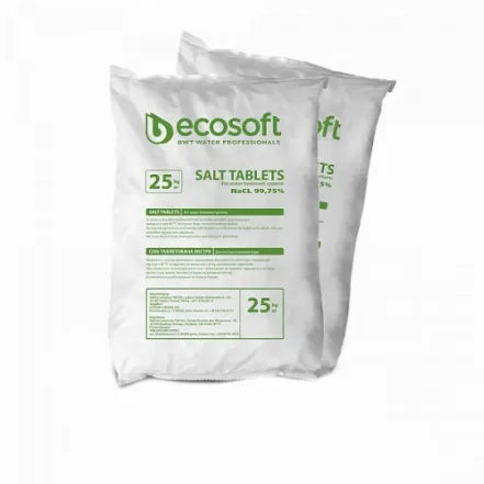 Таблетована сіль Ecosoft Ecosil 25 кг