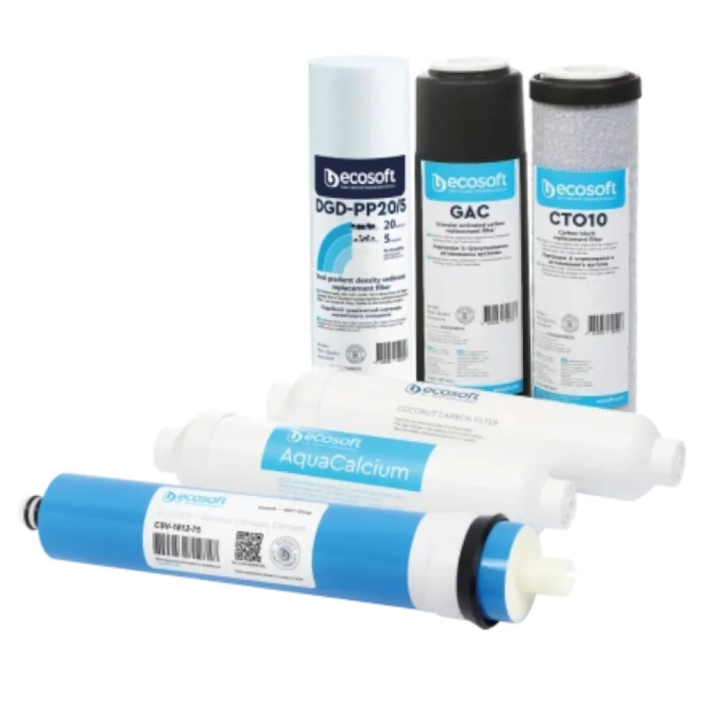Комплект картриджей Ecosoft PURE AquaCalcium Mint "12 месяцев" (CHV6PUREMAC)- Фото 1