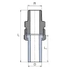 Резьбовое соединение с НР Ekoplastik 25x3/4" (SSE02525XX)- Фото 2